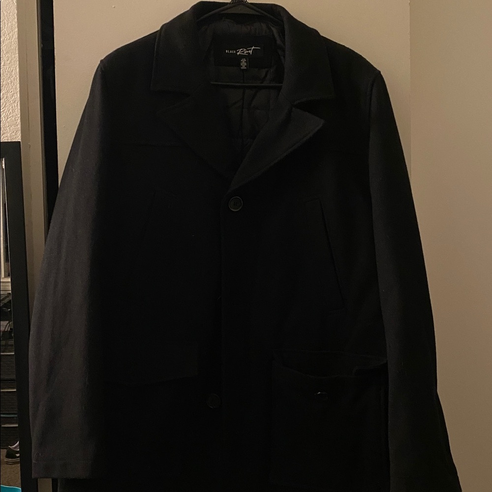 Black Wool Pea Coat
